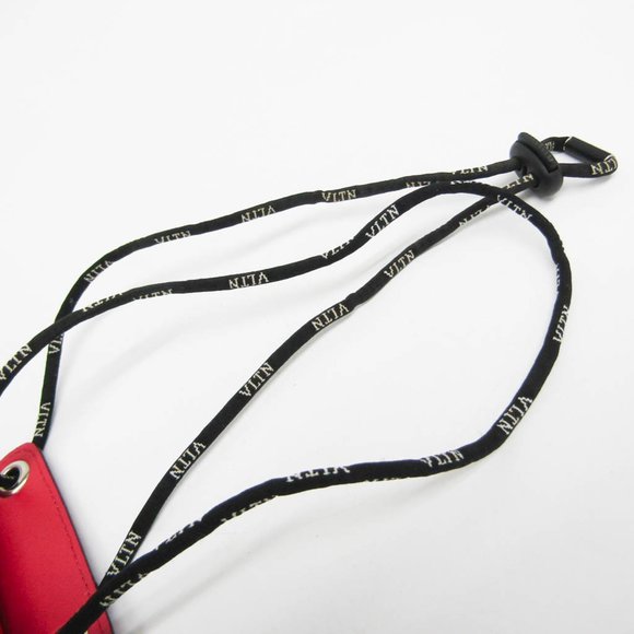 Valentino Garavani TY2P0P90LVN Women,Men Leather Chain/Shoulder Wallet Black,Red